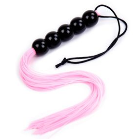 Кнут розовый, ручка из шариков FLOGGER, 45 см Sex Aura