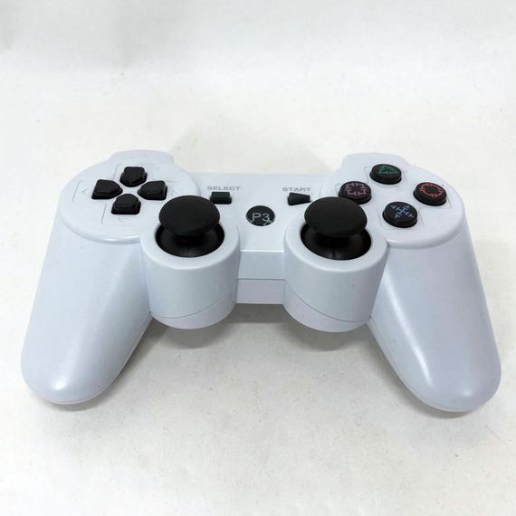 Игровой беспроводной геймпад Doubleshock PS3/PC аккумуляторный джойстик с функцией вибрации. LS-551 Цвет: белый | Зображення 8