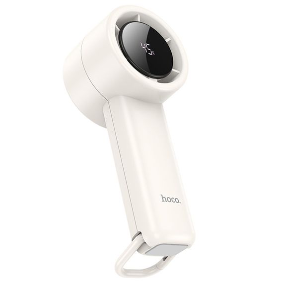 Портативний вентилятор Hoco HX63 Fashion high-speed handheld fan 2000 mAh White | Зображення 3