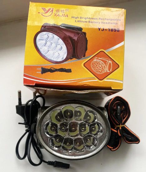Універсальний налобний LED ліхтар Yajia YJ-1898 акумуляторний | Зображення 4