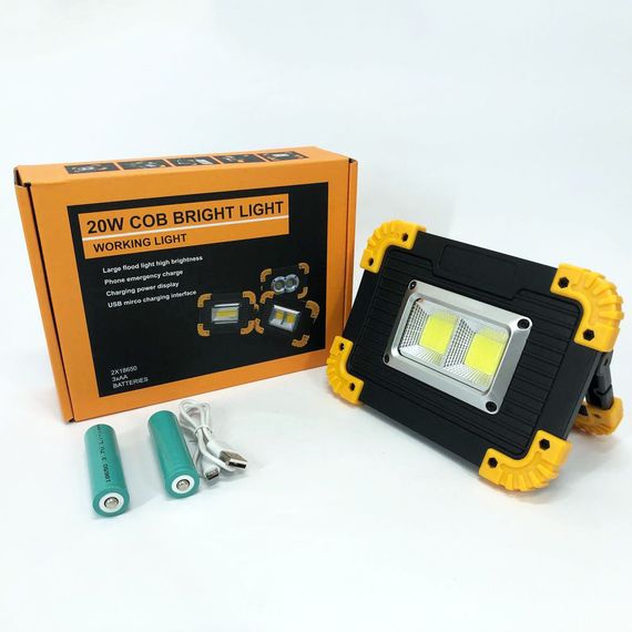 Акумуляторний ліхтар кемпінговий L812-20W-2COB 1W, Аварійна лампа, Ліхтар NK-466 світлодіодний акумуляторний | Зображення 2