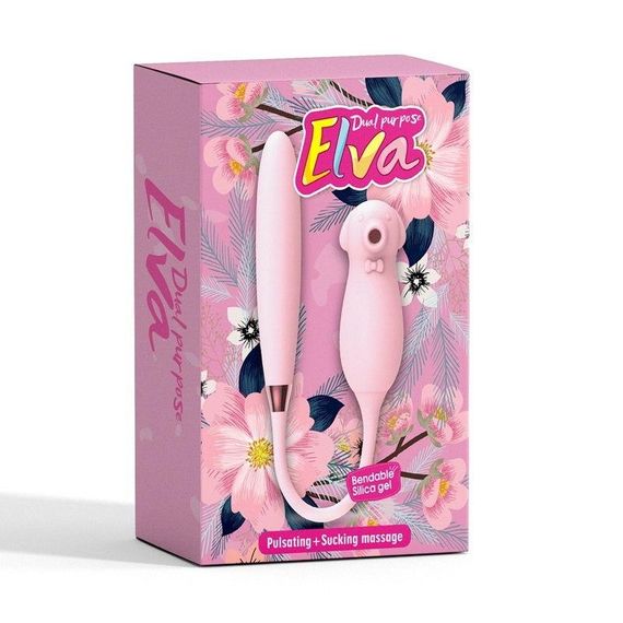 Вібратор подвійної дії Elva Dual Purpose Рожевий Sex Aura | Зображення 3