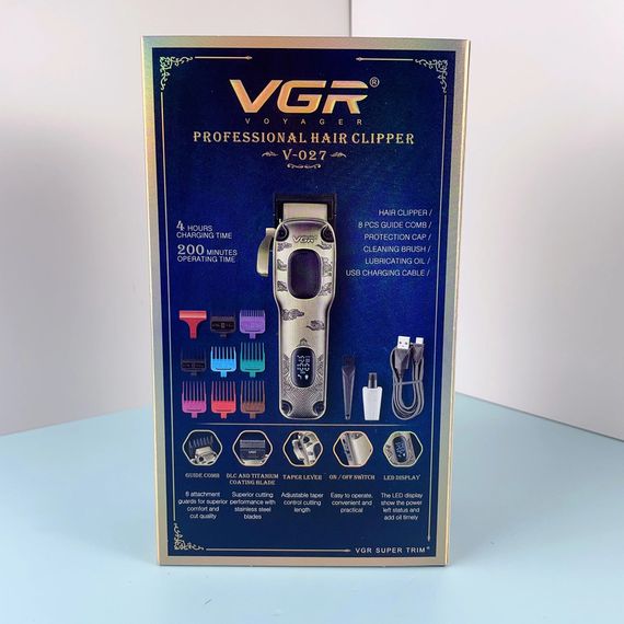 Машинка для стрижки волосся з потужним мотором VGR V-027 (45560-V-027_1032) | Зображення 2