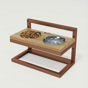 Миски на регулируемой подставке для маленьких собак Hollky Flex S (2 × 0.450 л) FS-422523-GLNT