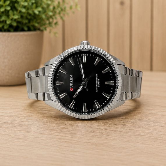 Чоловічий годинник Curren 8425 Silver-Black | Зображення 6