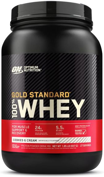 Протеин Optimum Gold Standard 100% Whey 908 g (Cookies cream)