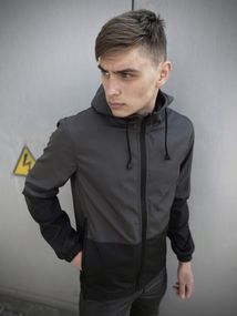 Куртка Softshell light Intruder сіро-чорна