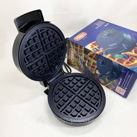 Вафельниця для рельєфних вафель MAGIO MG-394 1025 Вт, Електрична вафельниця настільна MB-45 | Зображення 4