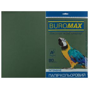 Бумага двухсторонняя DARK тёмно-зелёная, 20 л., А4, 80 г/м² BM.2721420-04 BUROMAX (4823078961969)
