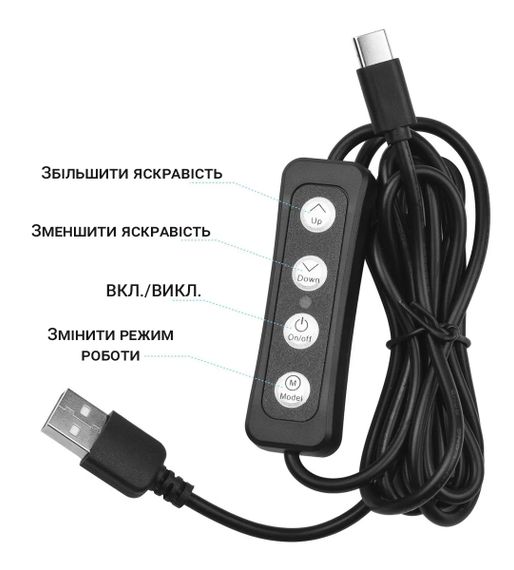 Светодиодная USB десктоп – лампа Andoer SL-01, скринбар для экрана, монитора | Зображення 6