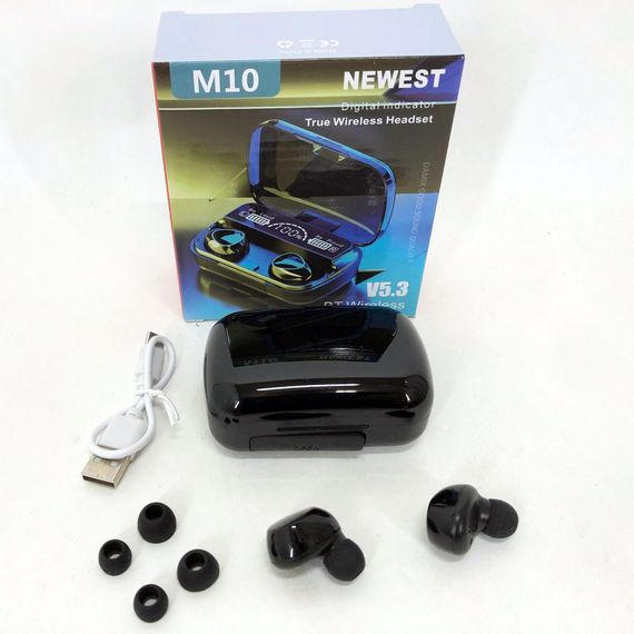 Беспроводные наушники с сенсорным управлением M10, Хорошие беспроводные бюджетные наушники TD-38 | Зображення 6