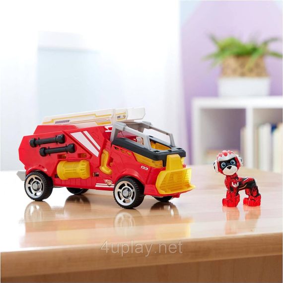 Щенячий Патруль Мегакіно 2023 Пожежна машина та фігурка Маршала Paw Patrol Marshall Mighty Movie Fire Truck | Зображення 3