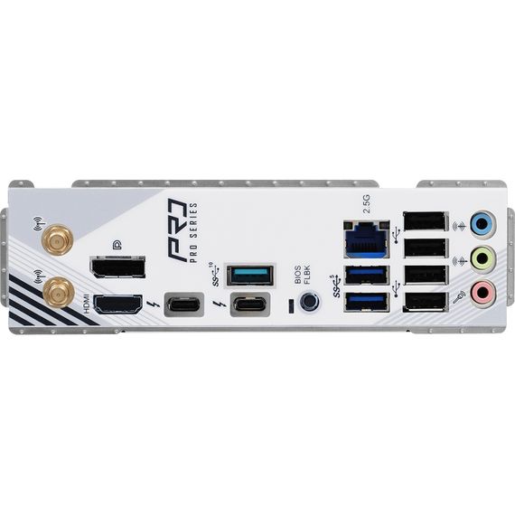 AsRock Z890 PRO RS WIFI WHITE (1851/Z890, 4*DDR5, PCIex16, HDMI/DP/TB4, 4xSATA, 4xM.2, 2.5Glan, 7.1c | Зображення 1