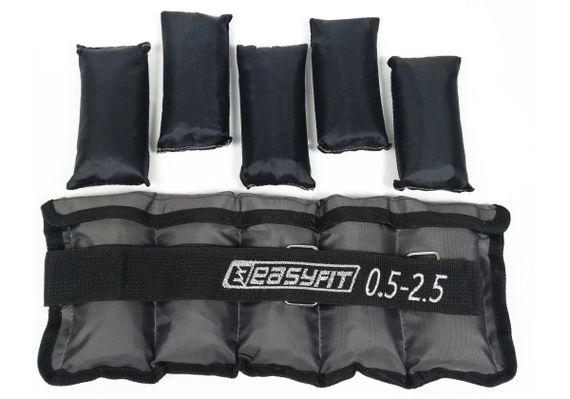 Обтяжувачі EasyFit 0,5-2,5 кг для ніг та рук з металом (EF-AWTМ-525) | Зображення 4