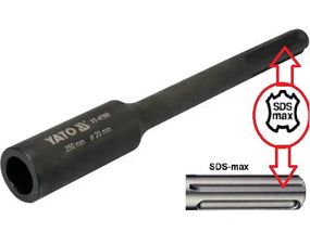 Насадка бійник для штирів заземлення SDS-Max Ø-20х250 мм YATO YT-47195