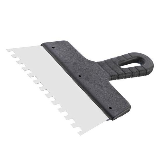 Шпатель з нержавійної сталі 200 мм, зубці 8*8 мм INTERTOOL KT-2208 | Зображення 1