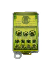 Розподільчий блок на DIN-рейку РБД400A жовтий Ny95504705