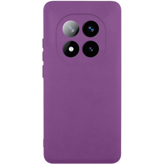 Чехол Silicone Cover Lakshmi Full Camera (AAA) для Xiaomi Redmi Note 14 Pro 4G Сливовый / Purple