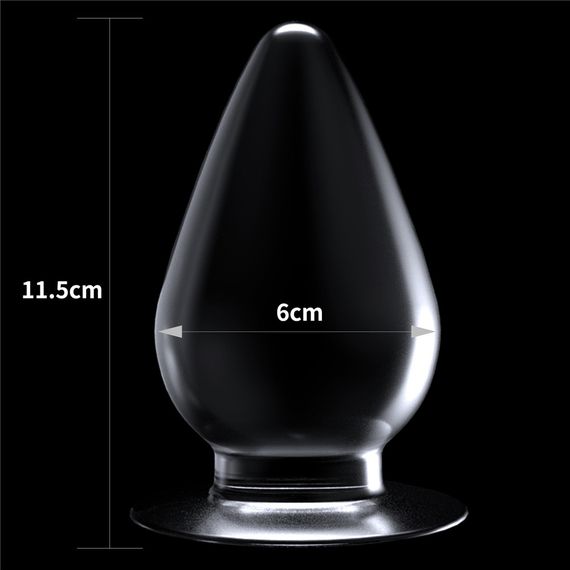 Анальна пробка - Flawless Clear Anal Plug 4.5" Clear Sex Aura | Зображення 4