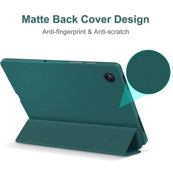Чехол-книжка Book Cover+stylus для Samsung Galaxy Tab A8 10.5" (2021) (X200/X205) TPU+PC, Зелений/Pine green | Зображення 1