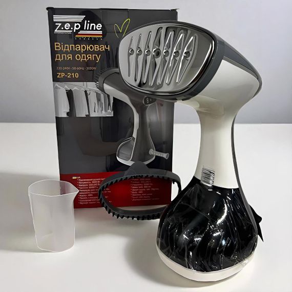 Вертикальний відпарювач Zepline ZP-210 — 3000 Вт, Сіре сенсорне керування, Німеччина | Зображення 1