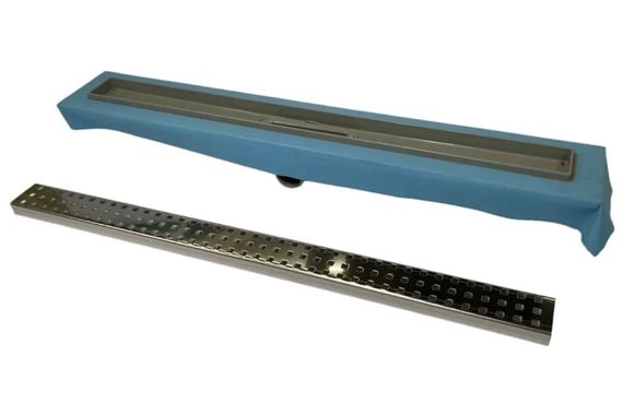 Душевой канал с горизонтальным фланцем Maxiflow Standart Line 80 см решетка Квадрат 4022.TY050K.080.1