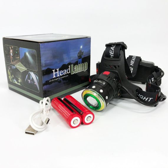 Ліхтар налобний Police T105-T6+COB акумуляторний, водонепроникний ліхтарик, головний ліхтарик | Зображення 8