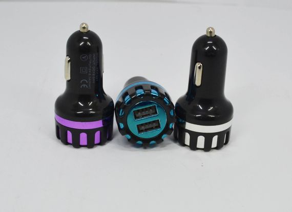 АЗП 2USB пластик кольоровий