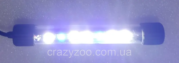Занурювальний світильник для акваріума Xilong Т4-20Е LED 2.5 Вт біло-синій 14 см | Зображення 2