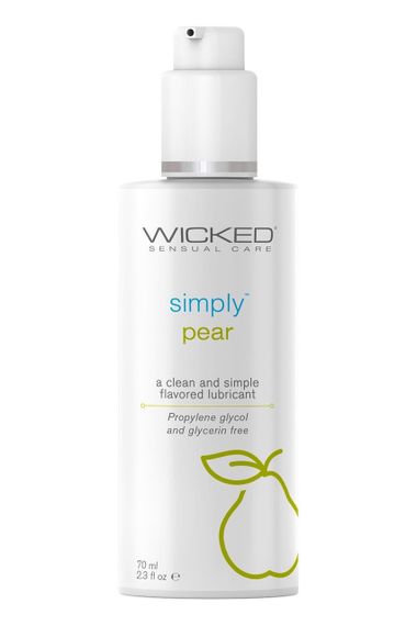 Лубрикант Wicked Sensual Care на водній основі з ароматом та смаком Груші 70 ML