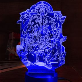 Акриловий світильник-нічник Ханако Кун три охоронця часу синій tty-n001584