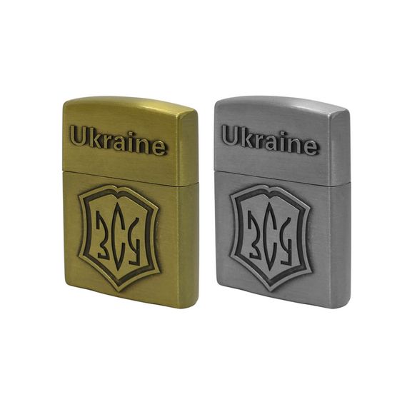 Металева Запальничка З Відкидною Кришкою Газова ЗСУ | Зображення 3