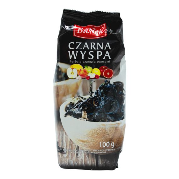 Чай черный листовой Bastek с добавками кусочками фруктов и цветов, 100 г, Польша