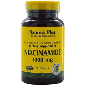 Ниацин Nature's Plus Niacinamide 1000 mg 90 Tabs