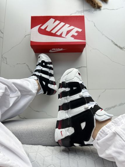 Кросівки Air More Uptempo White Black , В'єтнам | Зображення 7