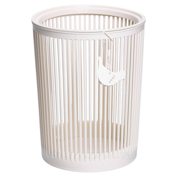 Корзина для мусора пластиковая в офис для бумаги 8 (л) корзина под мусор мусорное ведро Белый HP-45-8BE | Зображення 2