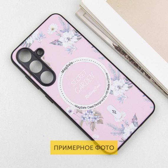 TPU+PC чохол Secret Garden with MagFit для Samsung Galaxy S23 FE Pink | Зображення 2