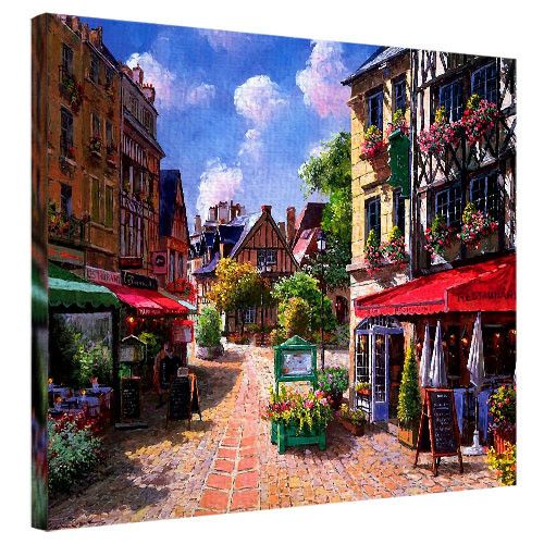 Картина на полотні Італійська вулиця 40x50 см (H4050_ISK002)