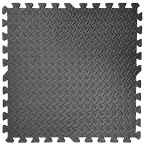Підлога пазл - модульне покриття для підлоги чорне 600x600x10мм (МР15) SW-00001169