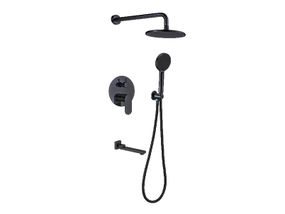 Душова система AIM прихованого монтажу чорний матовий DG204-3 (matte black)