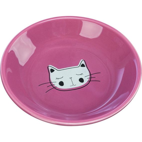 Миска Trixie плоская керамическая для кошек 0,2 л d 14 см
