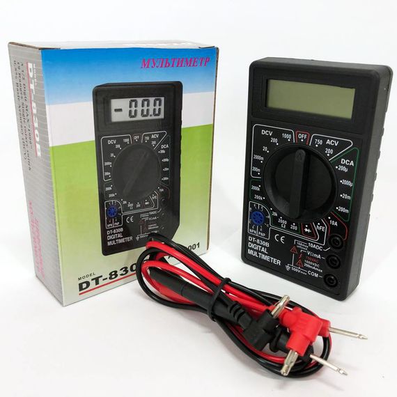 Цифровой мультиметр Digital DT-830B, Качественный мультиметр, RQ-123 Электронный мультиметр | Зображення 3