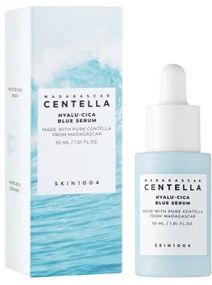 Зволожувальна сироватка SKIN1004 Madagascar Centella Hyalu-Cica Blue Serum з Гіалуроновою кислотою (30 ml)