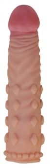 Насадка на член - Pleasure X-Tender Penis Sleeve Add 2" Flesh | Зображення 2