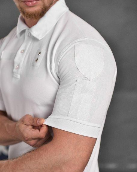Тактическая футболка polo white | Зображення 1