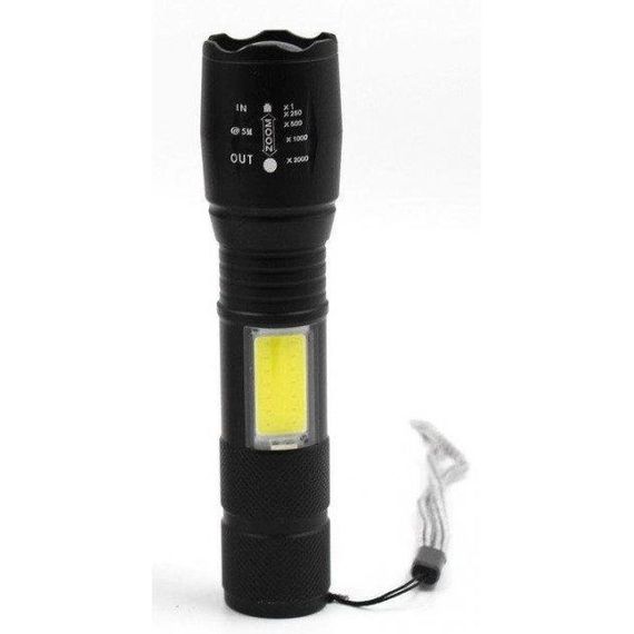 Ліхтарик акумуляторний ручний Bailong BL-29 діод T6 + COB зарядка від USB, ліхтарик led, водонепроникний | Зображення 8