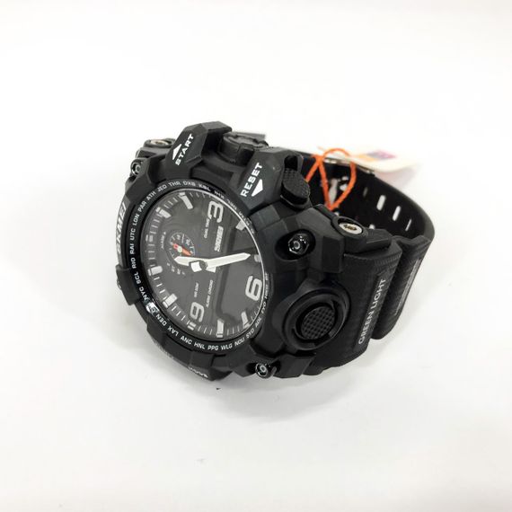 Хороший наручний годинник чоловічий SKMEI 1586BK BLACK, Військовий годинник з підсвічуванням TB-90 | Зображення 3