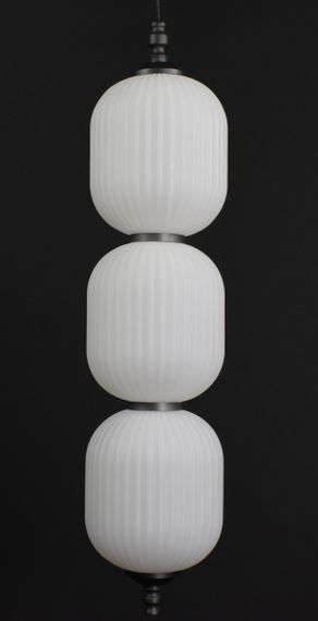 Люстра світлодіодна підвісна LED світильник для квартири на стелю лед 27164 Чорний 60-200х13х13 см. | Зображення 3