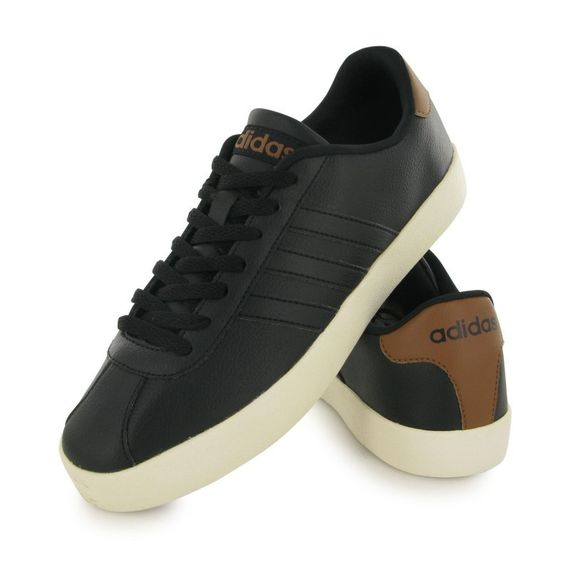 Кросівки-кеди чоловічі adidas VLCourt Vulc AW3929 (чорні, повсякденні, закриті, шкіряні, бренд адідас) | Зображення 1