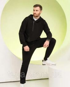 Спортивний костюм колір чорний розмір S FI_009535